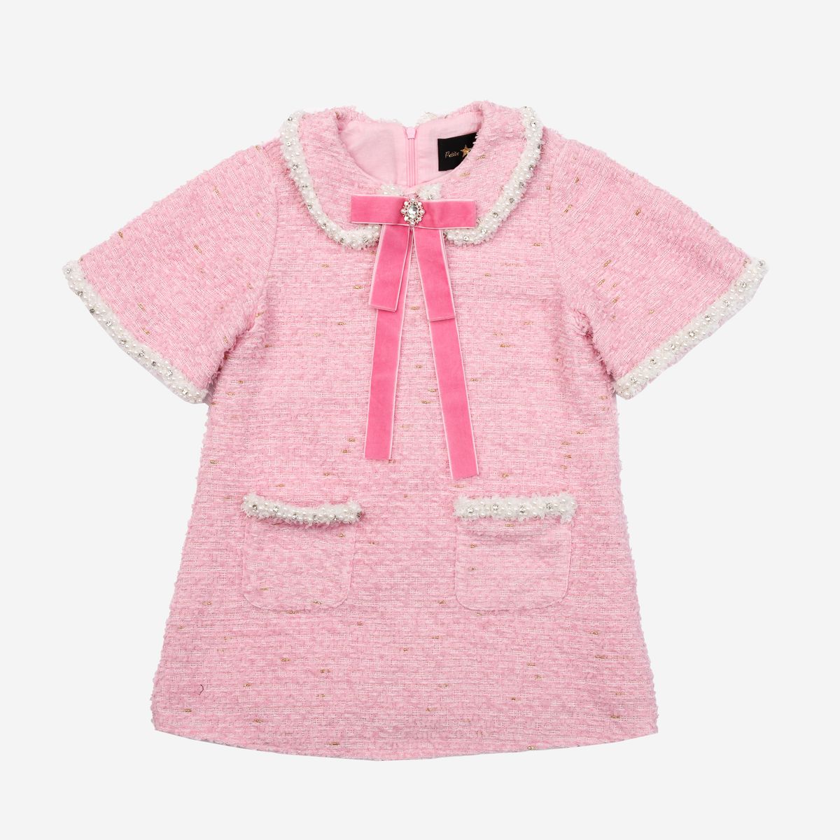 Petite Hailey Chloe Tweed Garment Dress