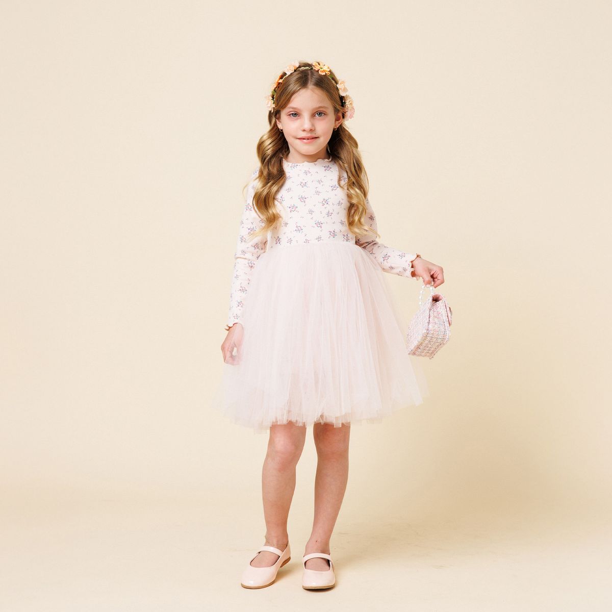 Petite Hailey M Vintage Flower Tutu Dress
