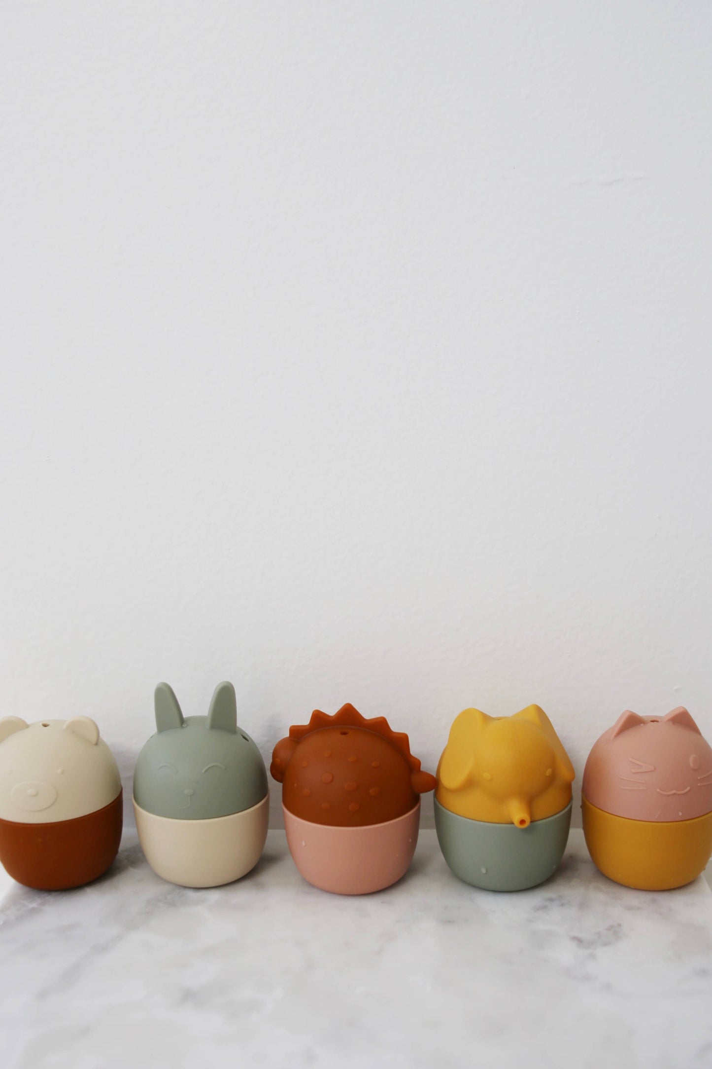 Marlowe & Co - Animal Mold Free Silicone Bath Toy Set