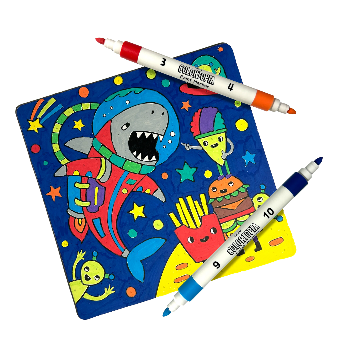 OOLY - Colortopia Color by Number Paint Marker Kit - Epic Adventure