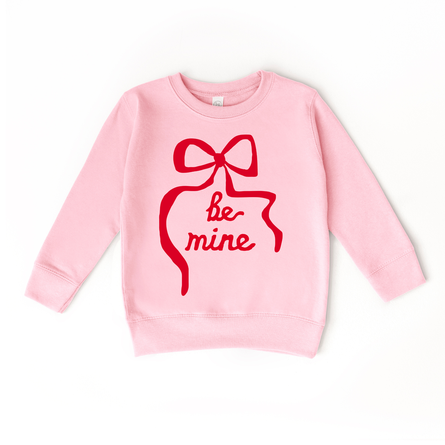 Benny & Ray Apparel - Be Mine Coquette Bow Valentines Day Kids sweatshirt