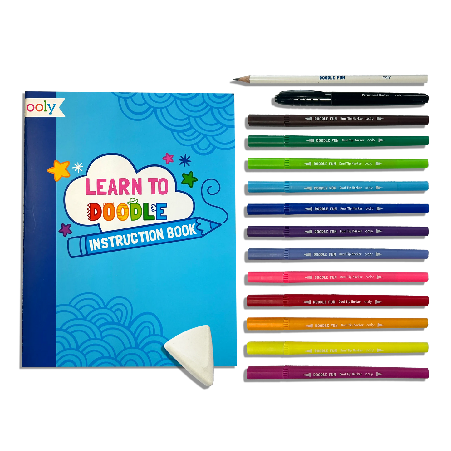 OOLY - Doodle Fun: Draw & Color Activity Kit (17 PC Set)