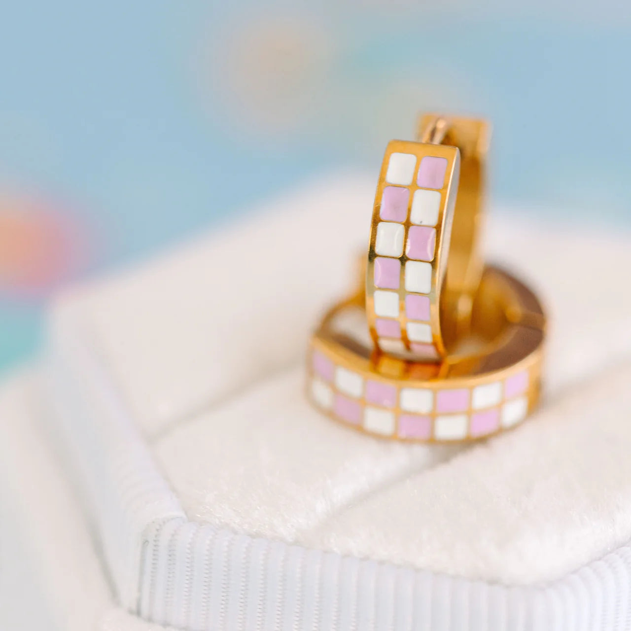 Pierced Co - Checkered Huggies