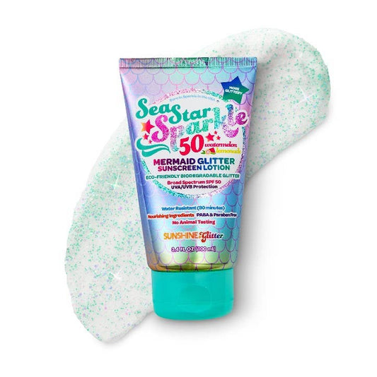 Sunshine & Glitter - Sea Star Sparkle Mermaid SPF 50 Glitter Sunscreen
