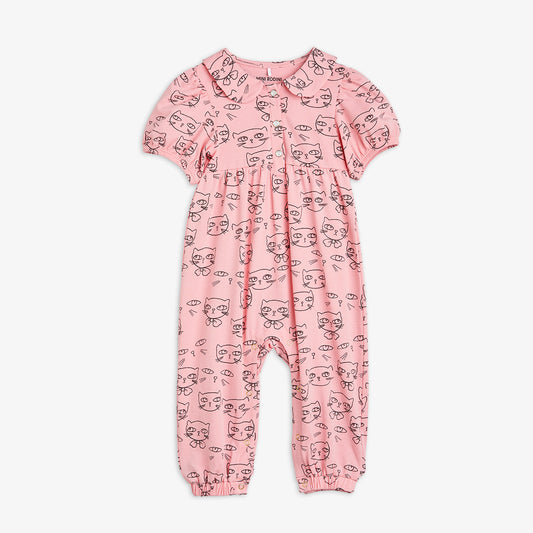 Mini Rodini Cathlethes Aop Jumpsuit Baby in Pink