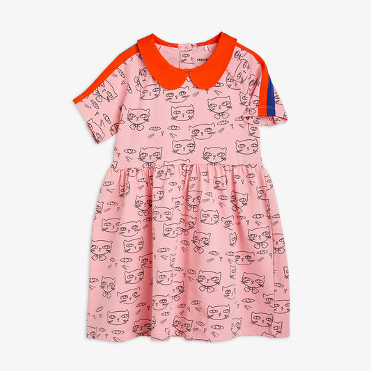 Mini Rodini Cathlethes Aop SS Dress in Pink