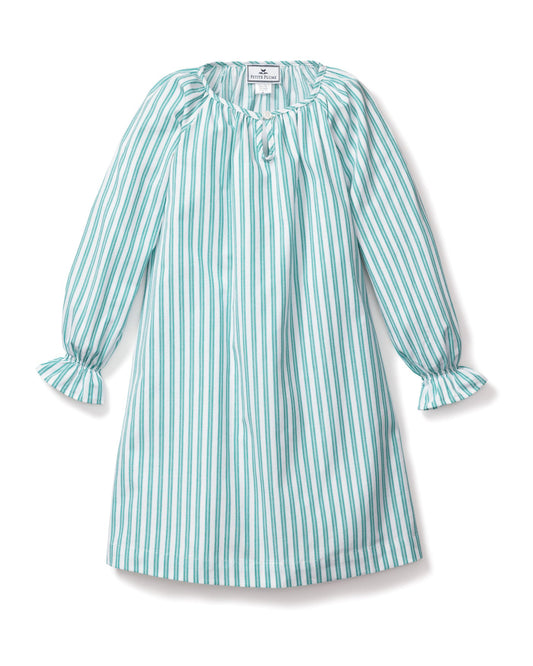 Petite Plume Children's Emerald Ticking Delphine Nightgown