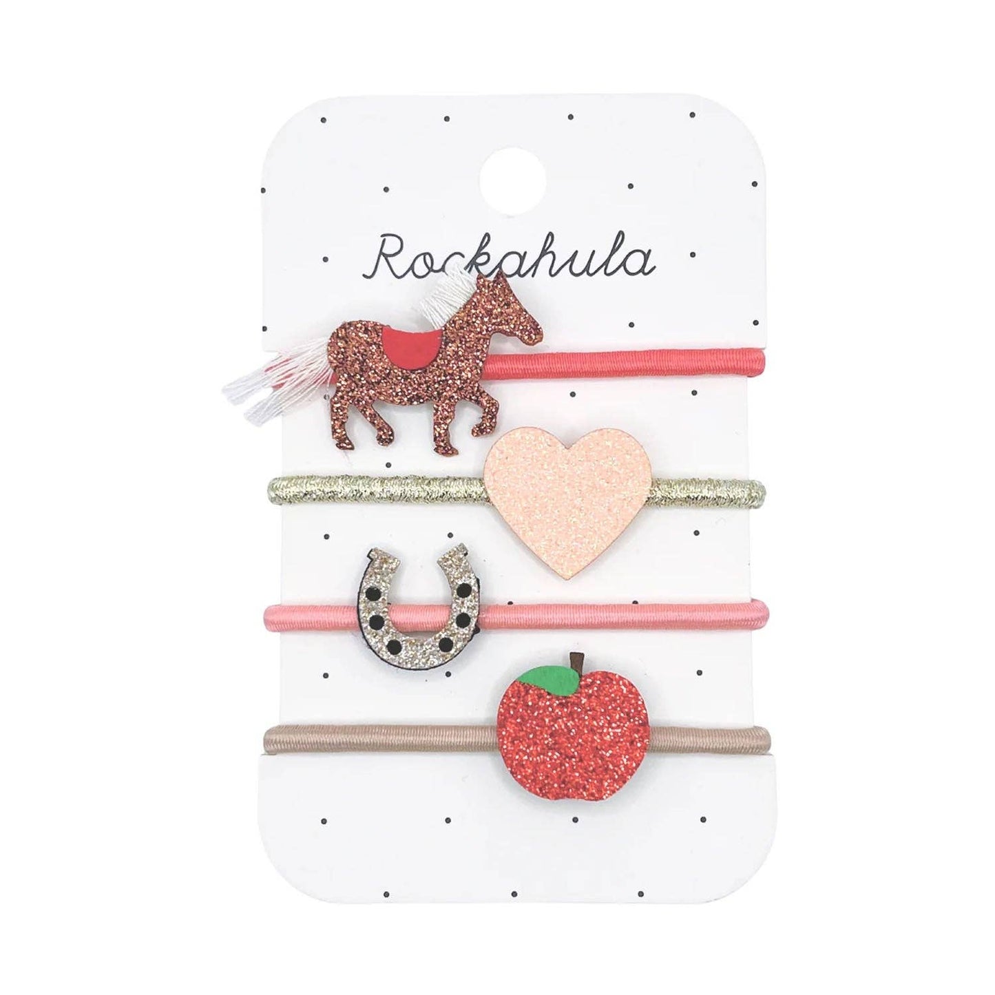 Rockahula - Horses and Hearts Ponytail Holders