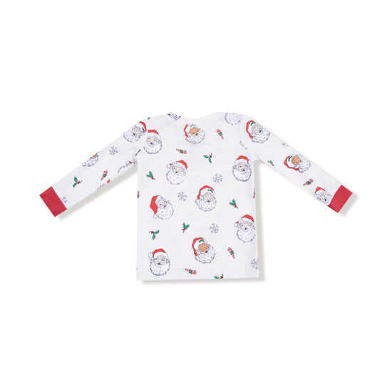 Angel Dear Long Sleeve Loungewear Set Vintage Santas