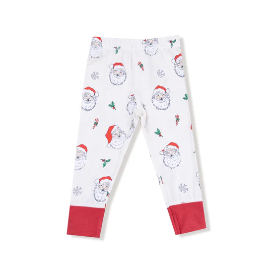 Angel Dear Long Sleeve Loungewear Set Vintage Santas