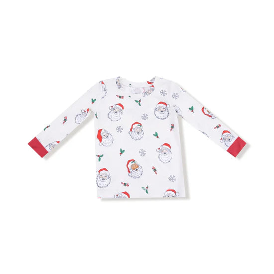 Angel Dear Long Sleeve Loungewear Set Vintage Santas