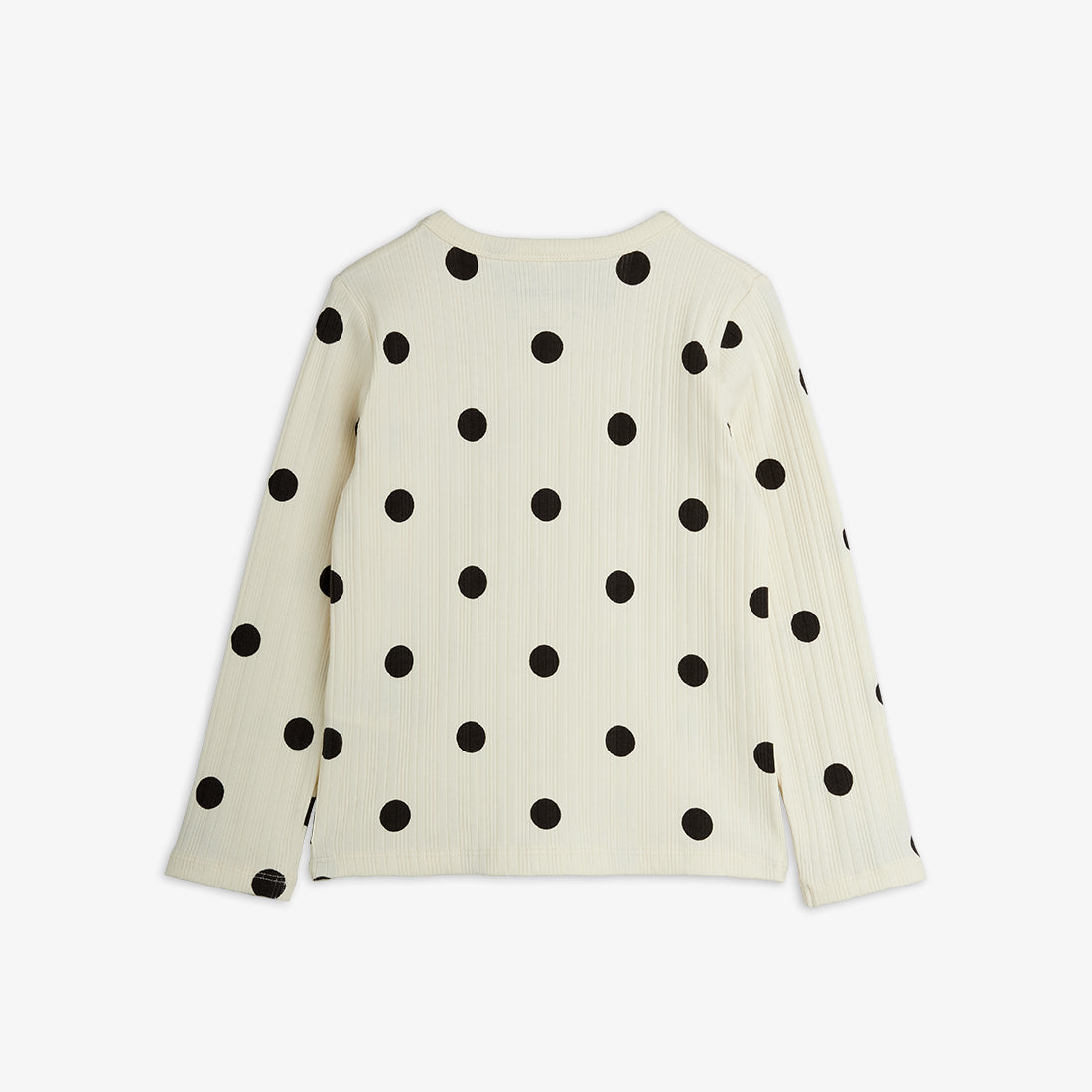 Mini Rodini Dots AOP Dog LS Tee Off-White