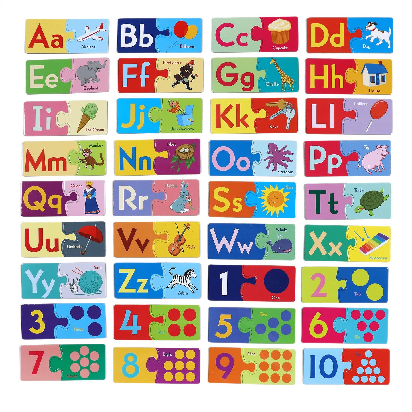 eeBoo - Alphabet & Numbers Puzzle Pairs
