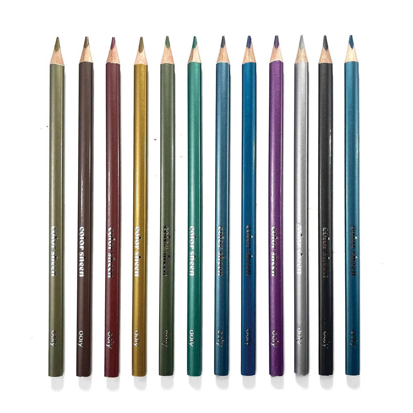 OOLY - Color Sheen Metallic Colored Pencils - Set of 12