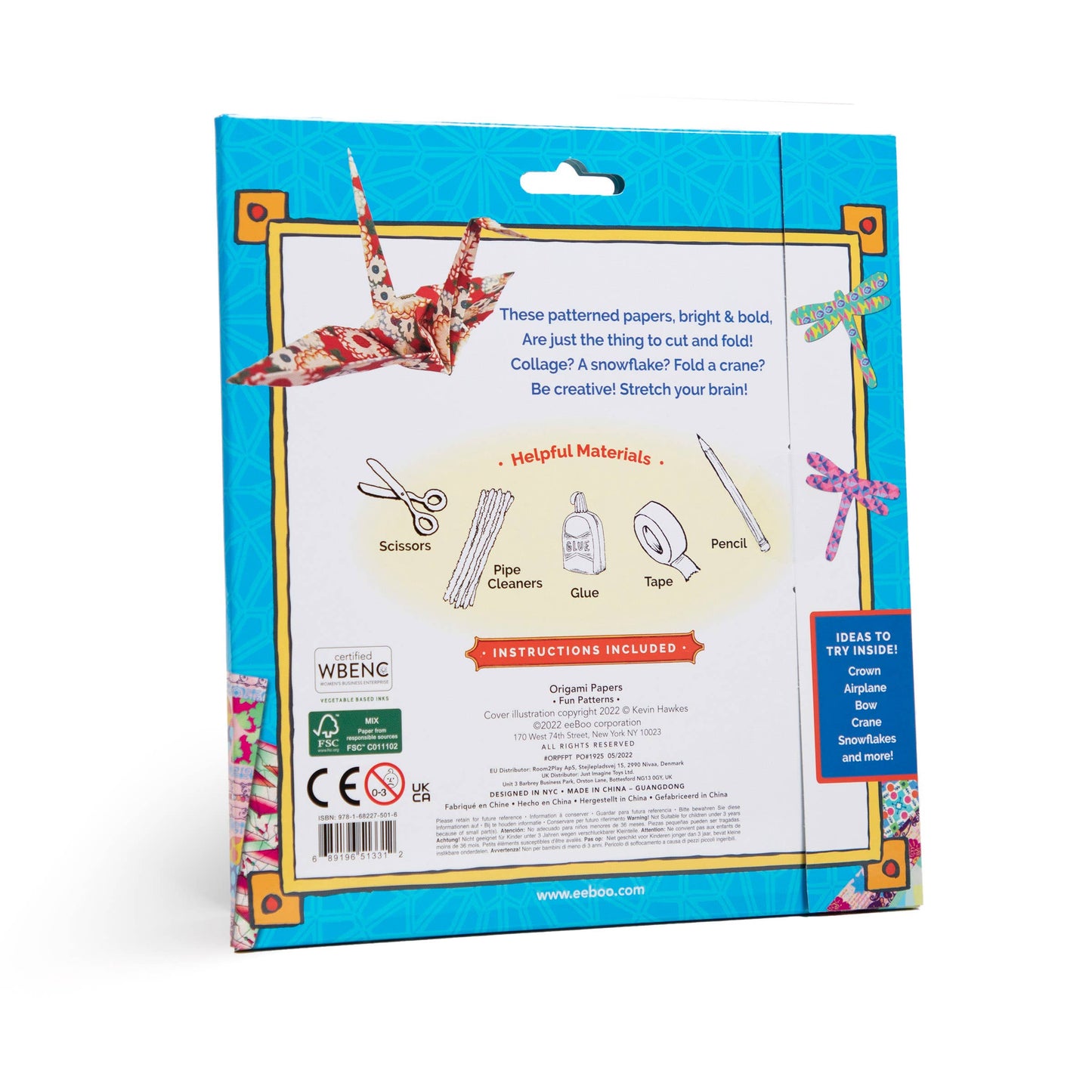 eeBoo - Fun Patterns Origami Papers