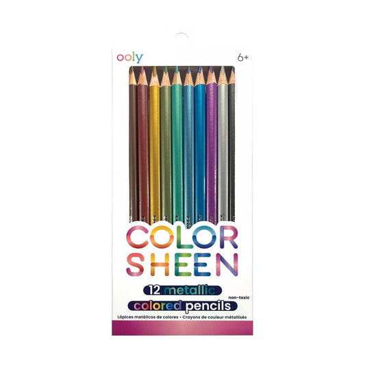 OOLY - Color Sheen Metallic Colored Pencils - Set of 12