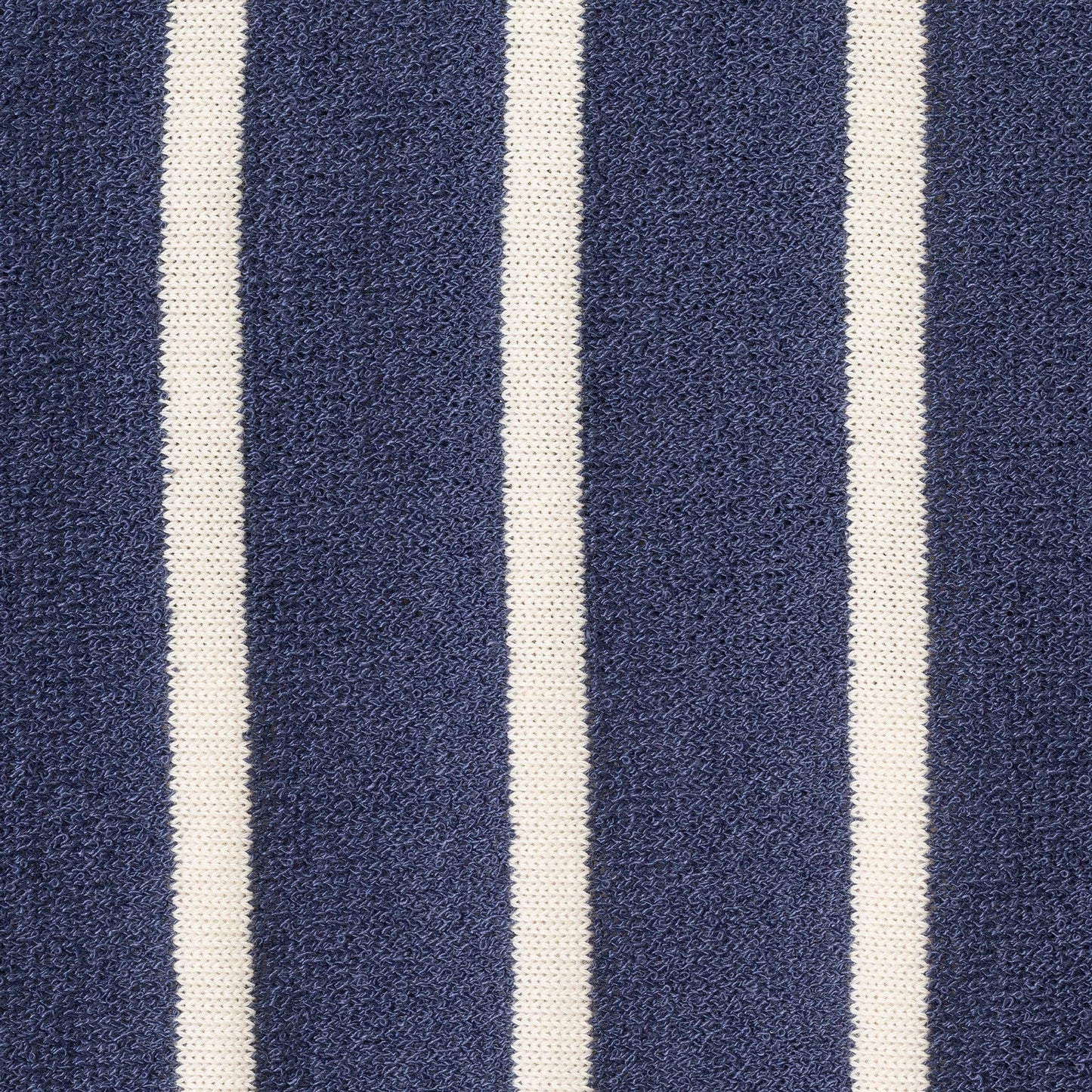 Andy & Evan - Kids Textured Terry Shirt & Short Set | Navy Stripe