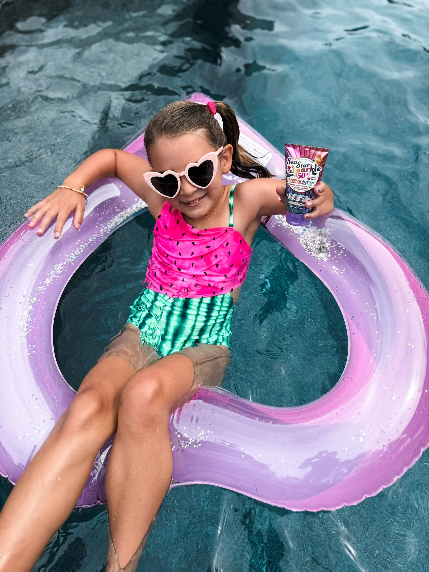 Sunshine & Glitter - Sea Star Sparkle Party Cake SPF 50 Glitter Sunscreen