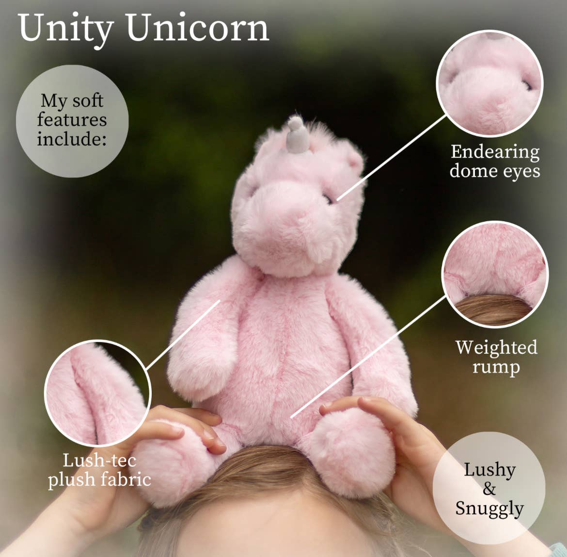 Beverly Hills Teddy Bear Company - World's Softest - Unicorn Rose Plush