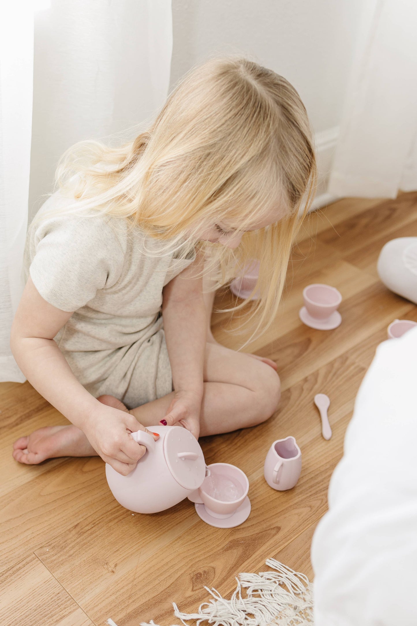 Marlowe & Co - Primrose Pink Silicone Tea Play Set