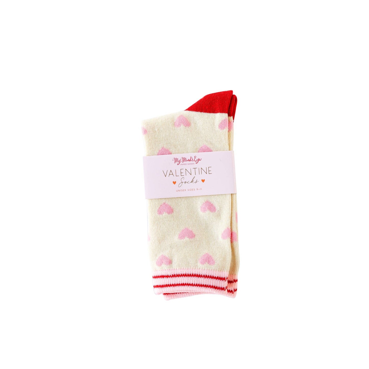 My Mind’s Eye - VAL1050 - Heart Socks: Child Small
