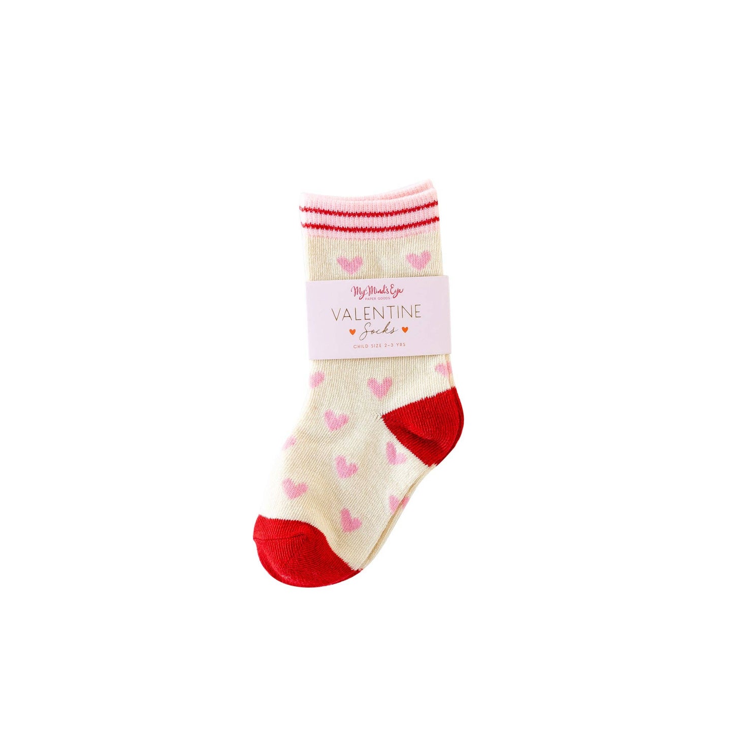 My Mind’s Eye - VAL1050 - Heart Socks: Child Small