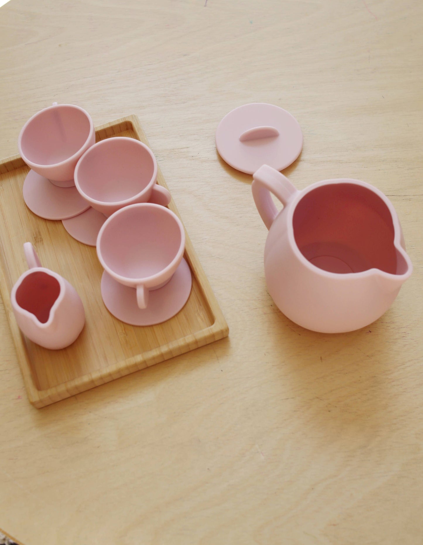 Marlowe & Co - Primrose Pink Silicone Tea Play Set