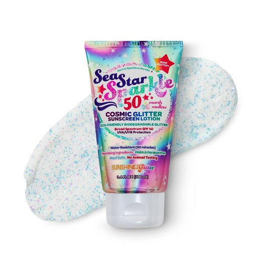 Sunshine & Glitter - Sea Star Sparkle Cosmic Stardust SPF 50 Glitter Sunscreen