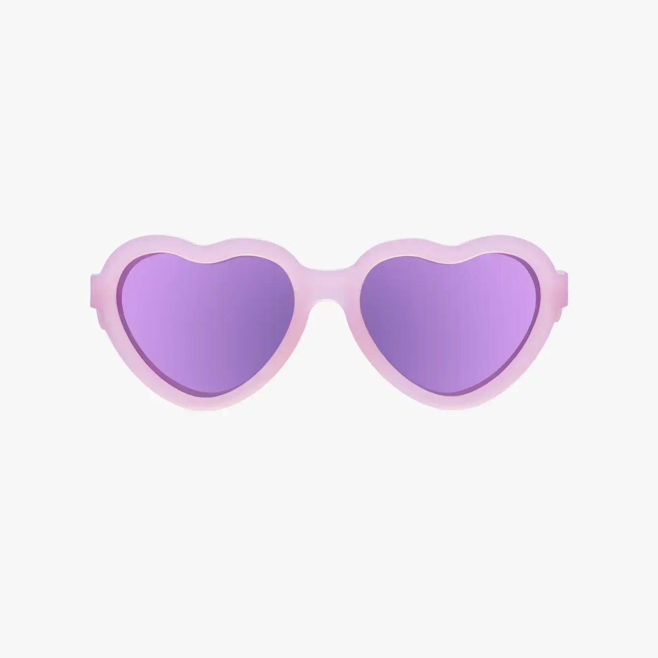 Babiators - Frosted Pink Polarized Heart Sunglasses with Mirrored Lens: Ages 0-2