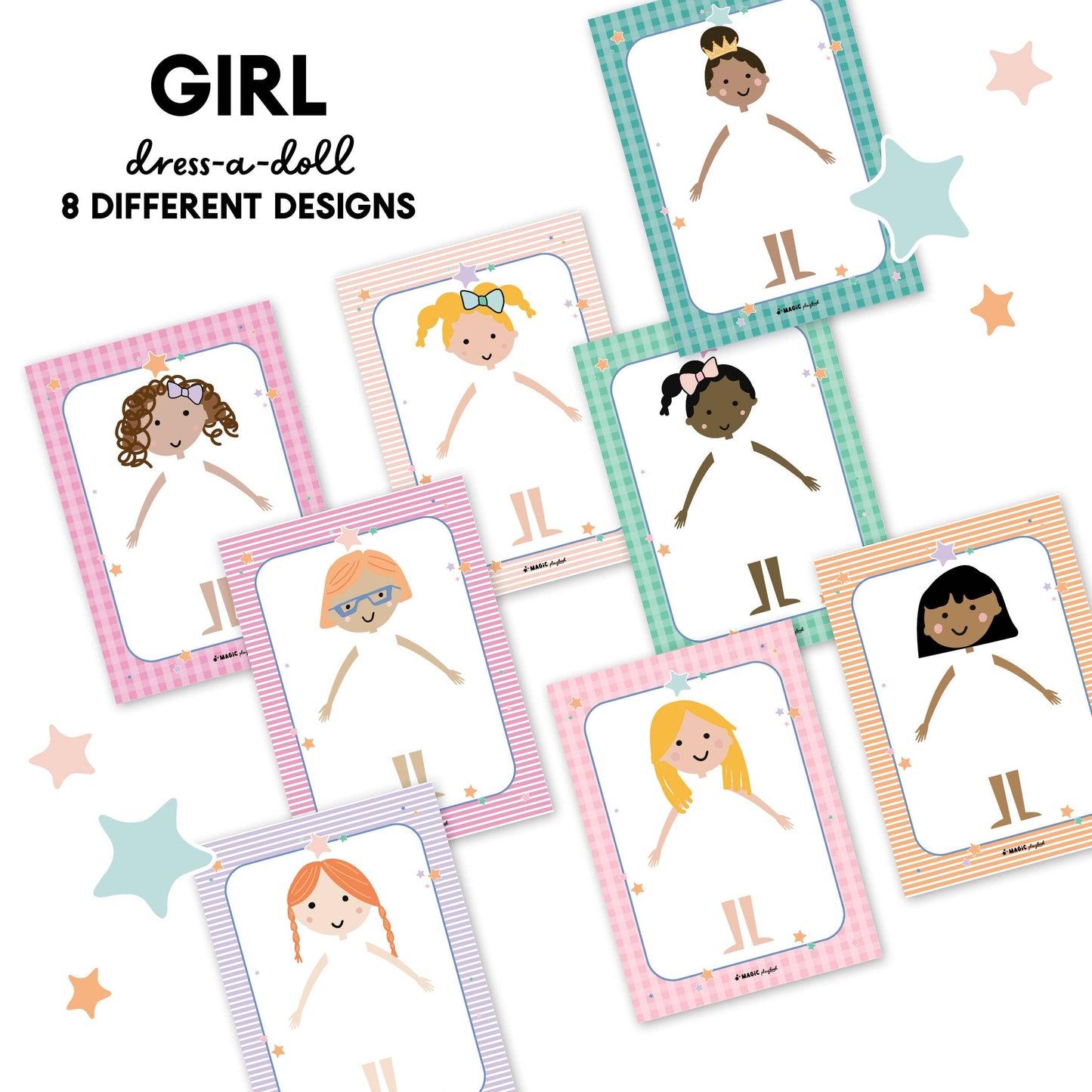 MagicPlaybook - Dress-a-Doll Pretend Play Notepad