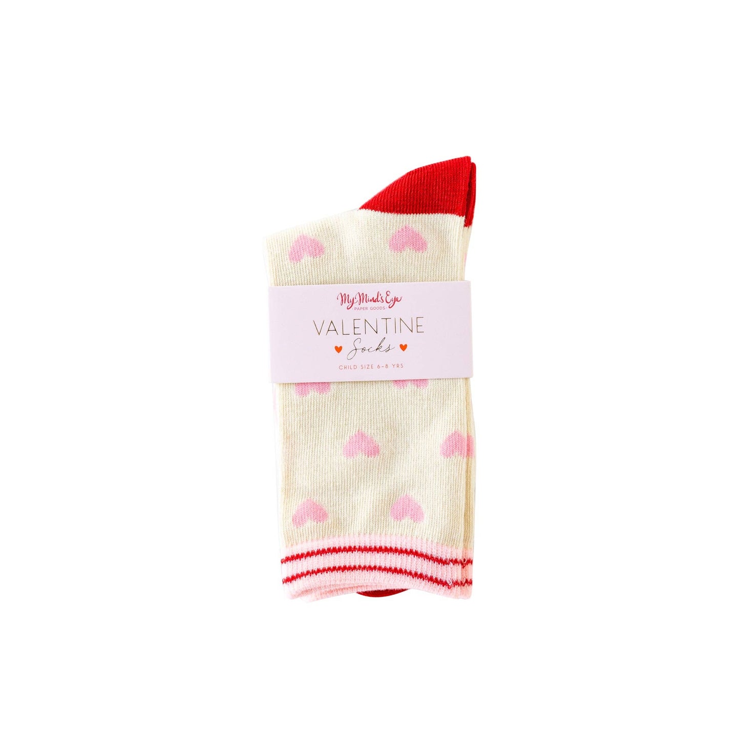 My Mind’s Eye - VAL1050 - Heart Socks: Child Small