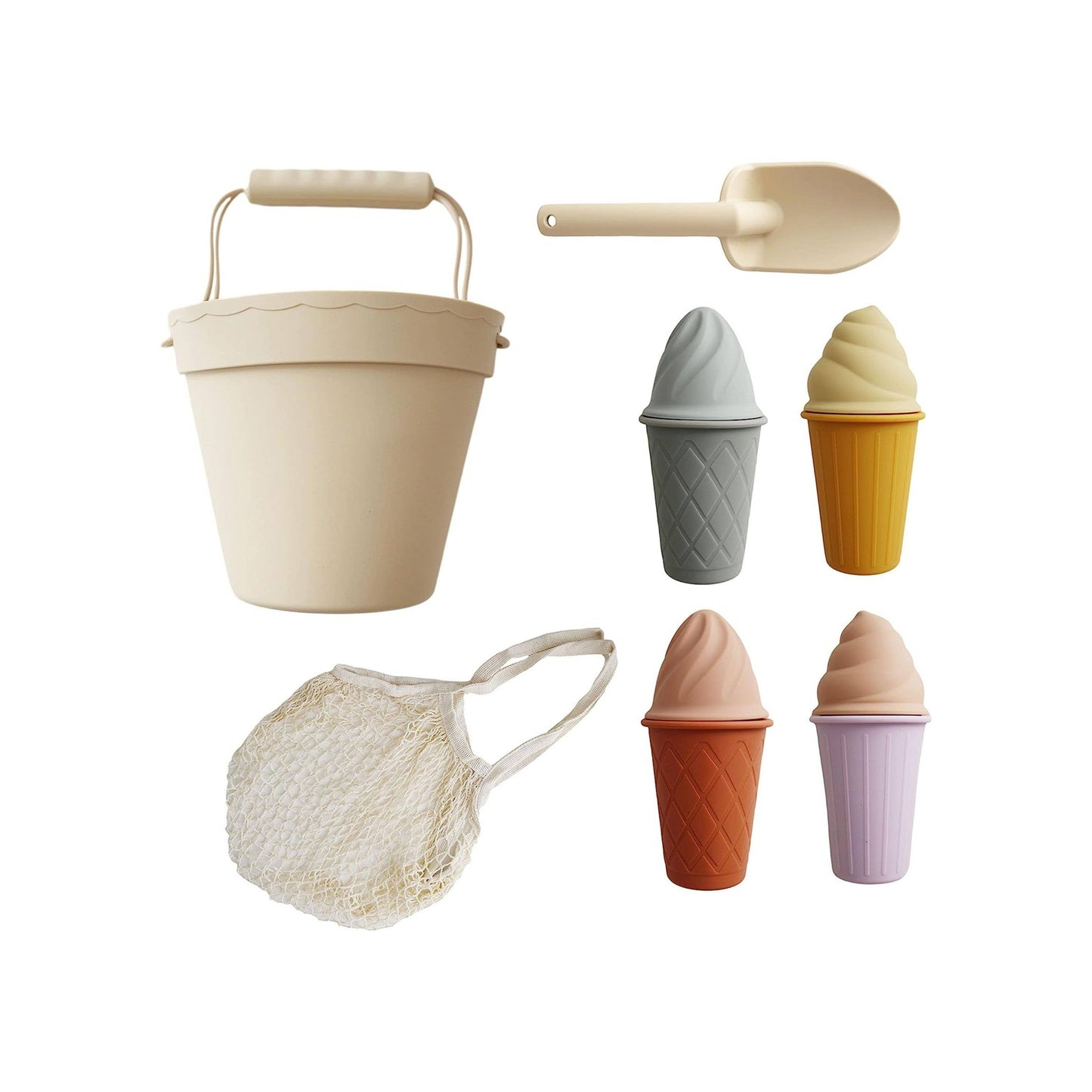 Marlowe & Co - Classic Retro Silicone Ice Cream Beach Set