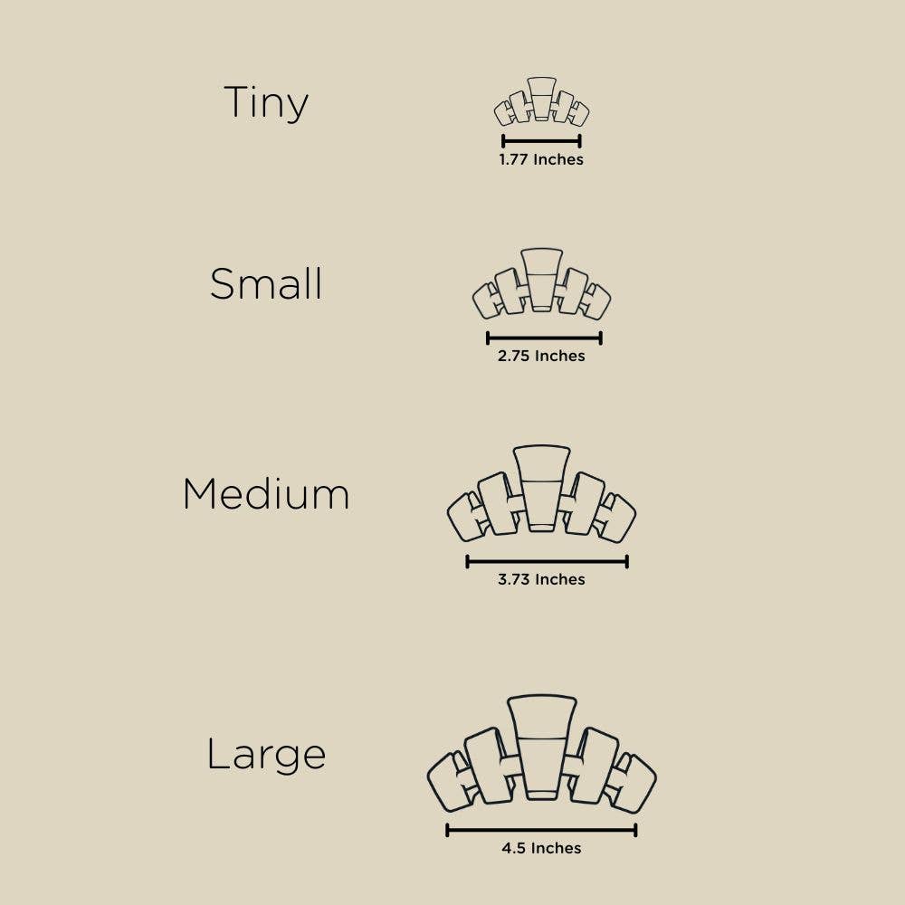 TELETIES - Classic Hair Clip | Small