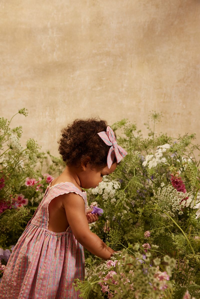 Louise Misha Martine Dress Pink Pomelo Checks