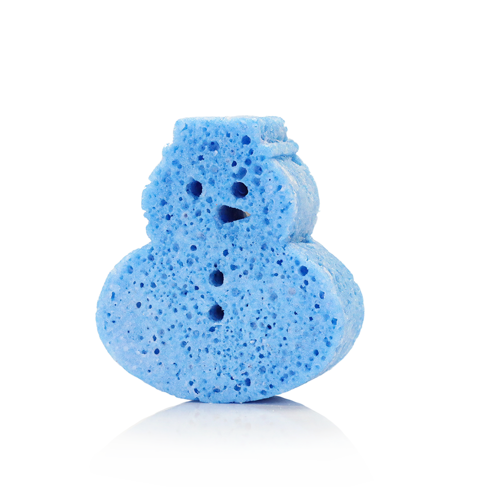 Spongellé - Snow Orchid Snowman Holiday Buffer