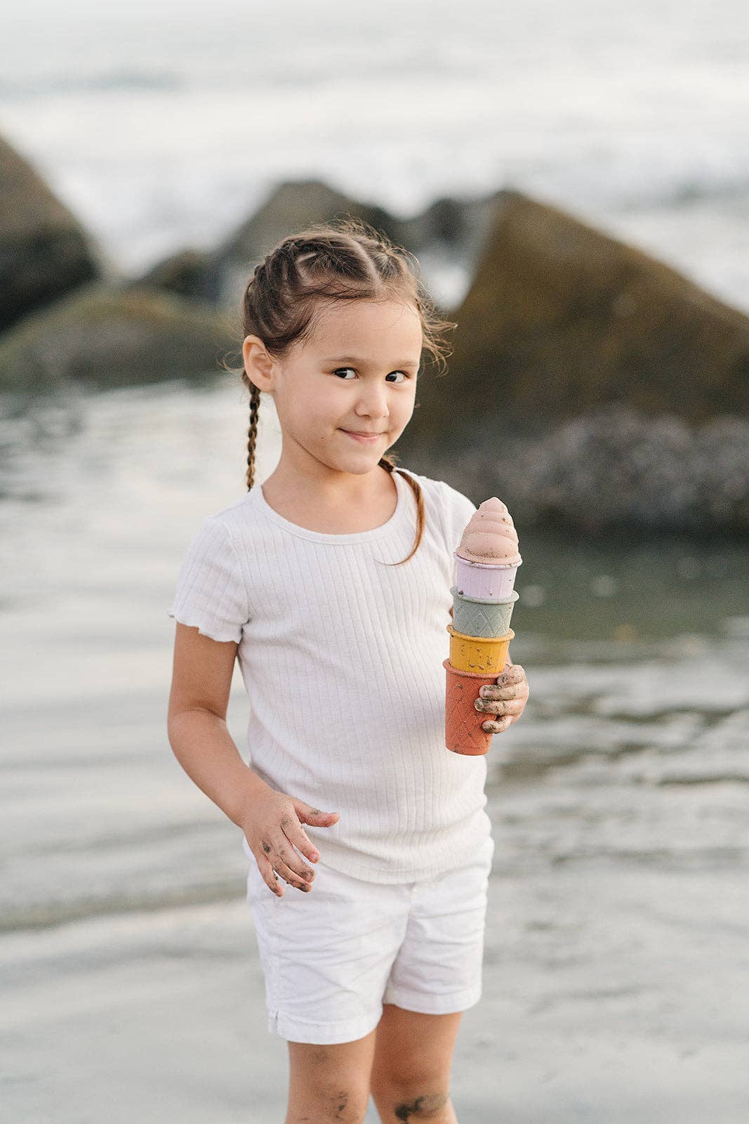 Marlowe & Co - Classic Retro Silicone Ice Cream Beach Set