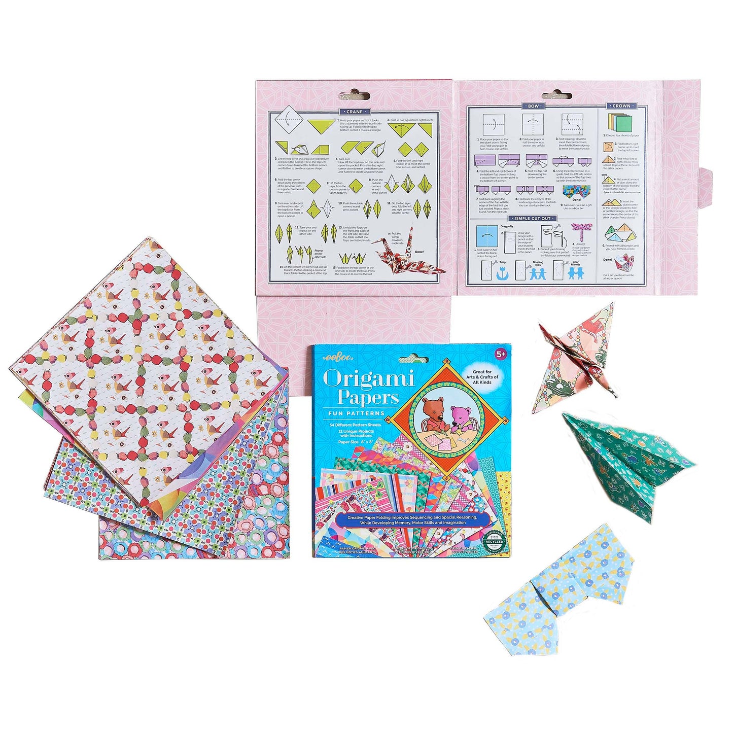 eeBoo - Fun Patterns Origami Papers