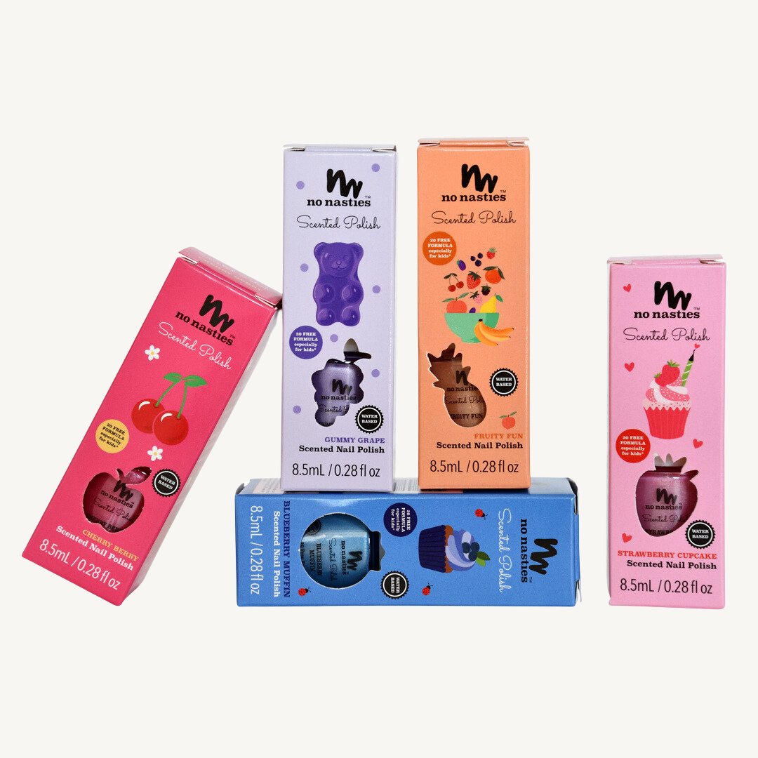 no nasties kids -Water Based Scented Scratch Off Kids Nail Polish