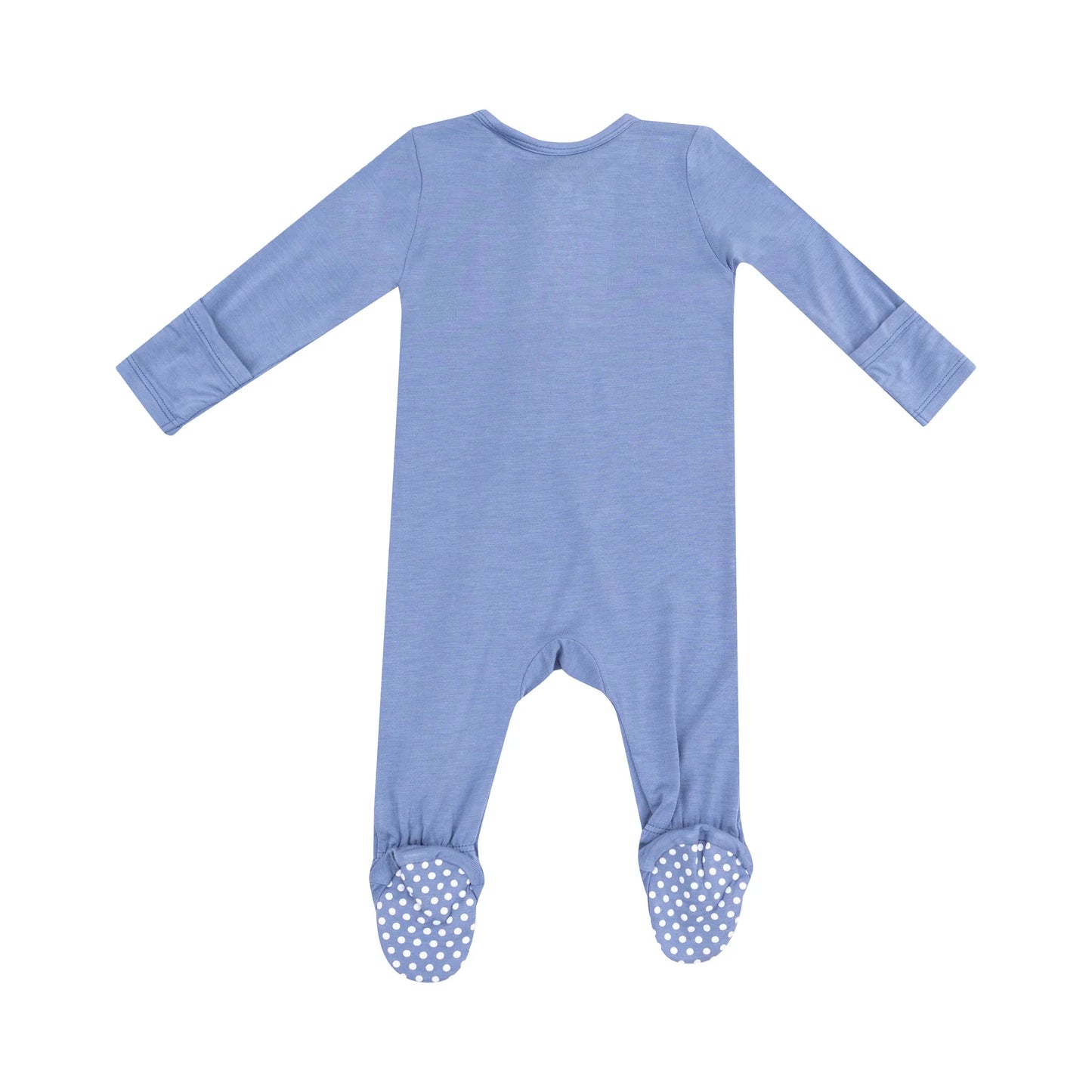 Angel Dear Solid Country Blue 2 Way Zipper Footie