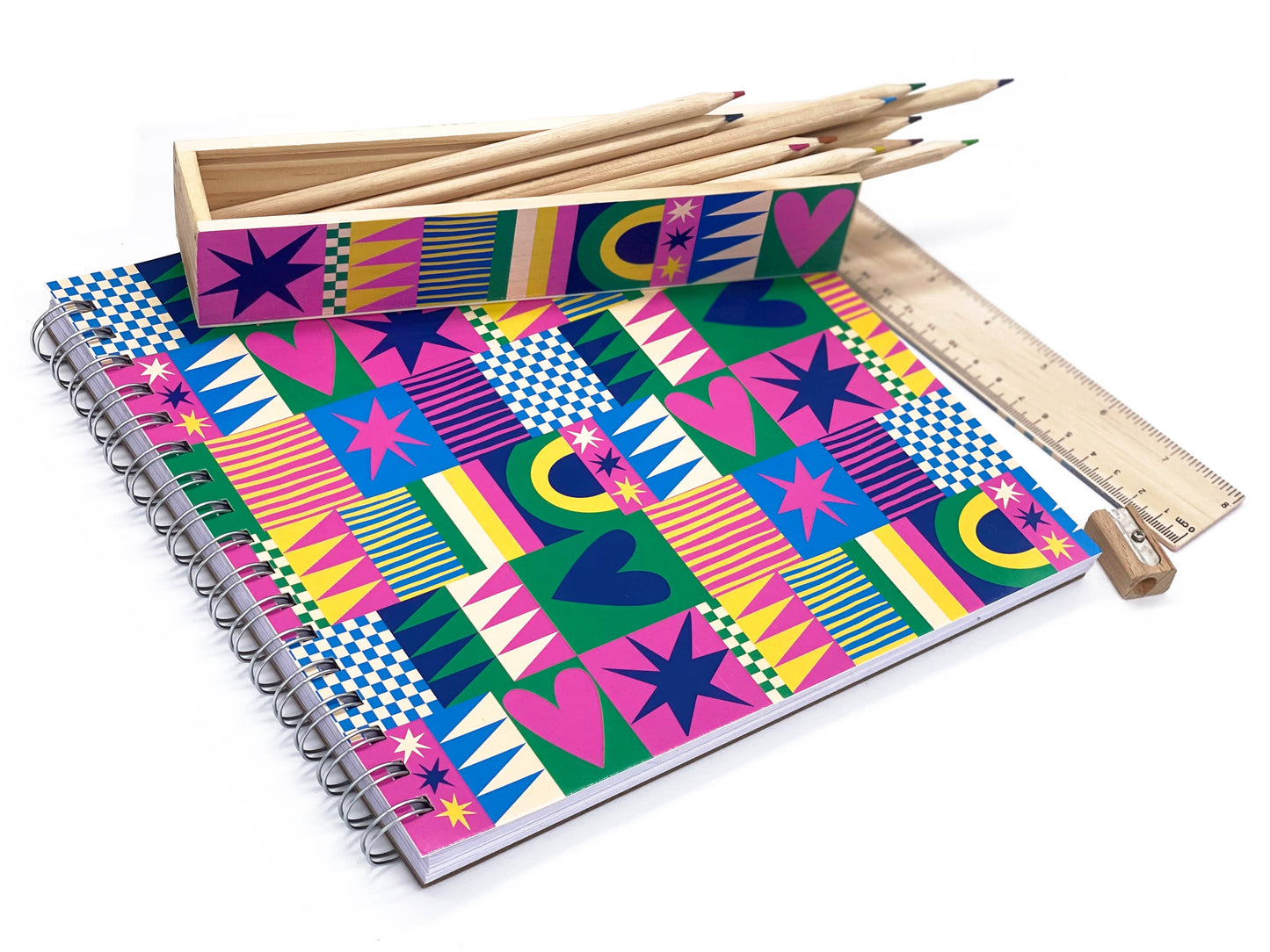 SNIFTY - SQUARE SKETCHBOOK - GEO LOVE
