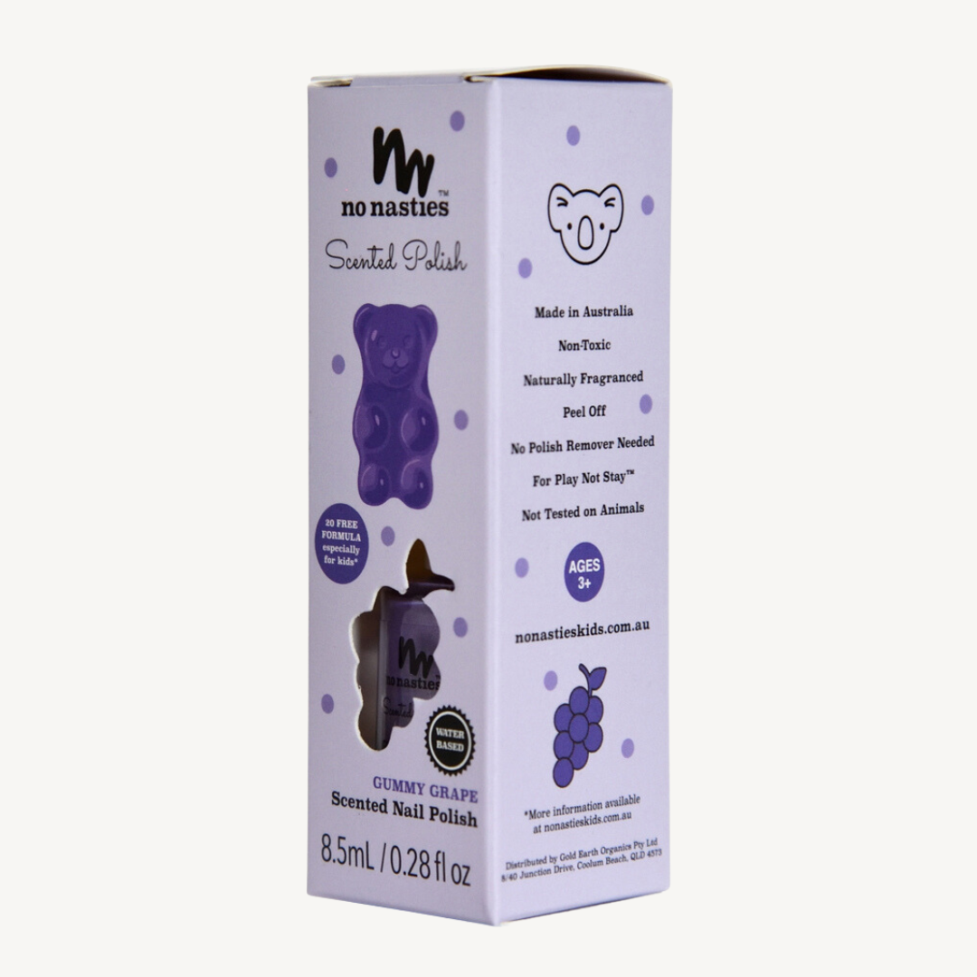 no nasties kids -Water Based Scented Scratch Off Kids Nail Polish