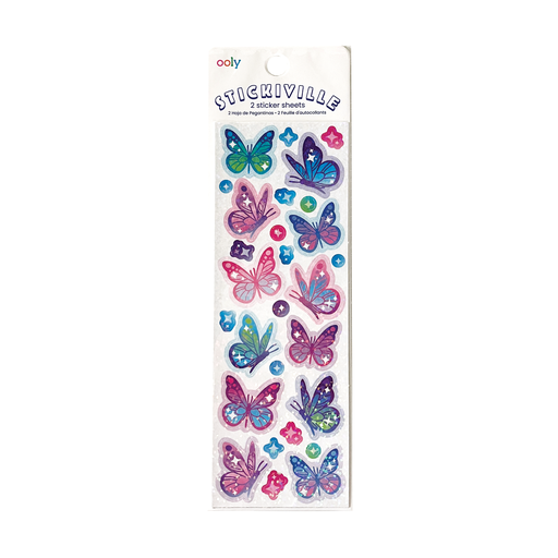 OOLY - Stickiville Skinny - Glittery Butterflies (Holographic)