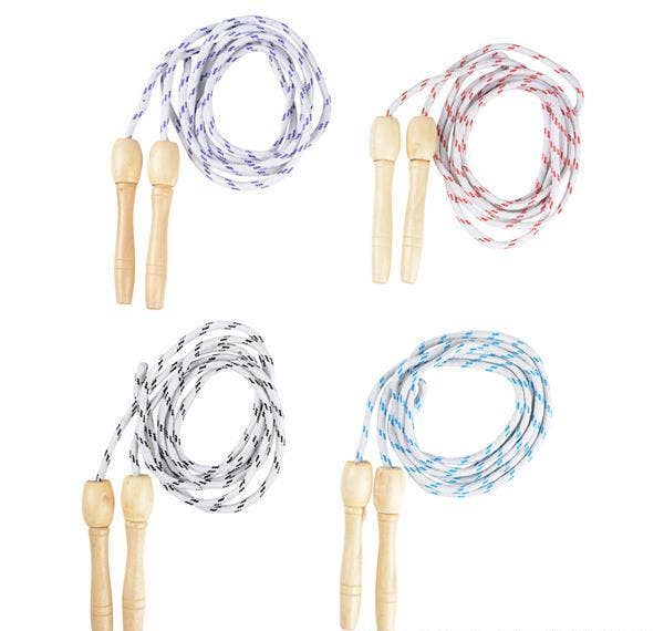 JUMP ROPE WOODEN HANDLE 7 FT