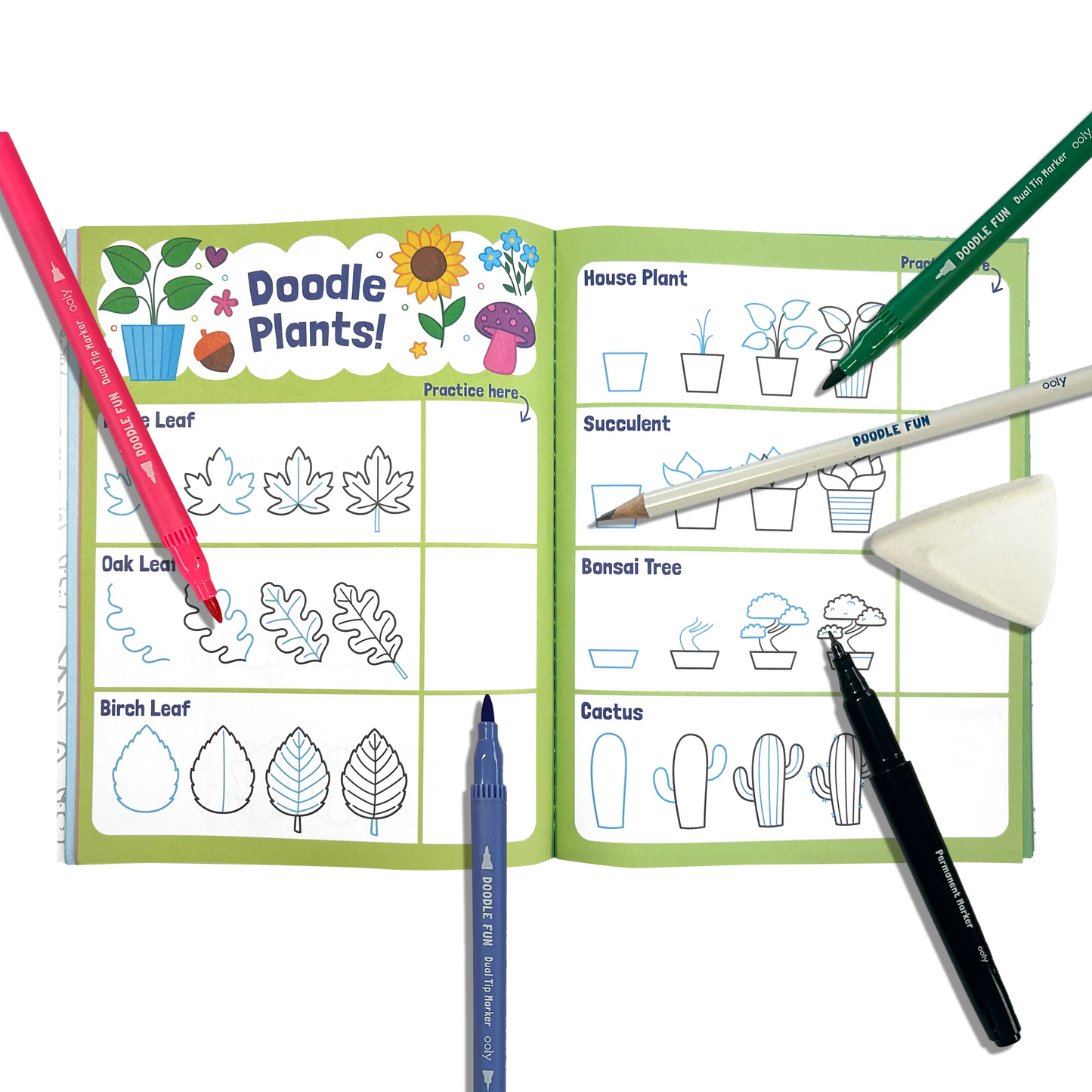OOLY - Doodle Fun: Draw & Color Activity Kit (17 PC Set)