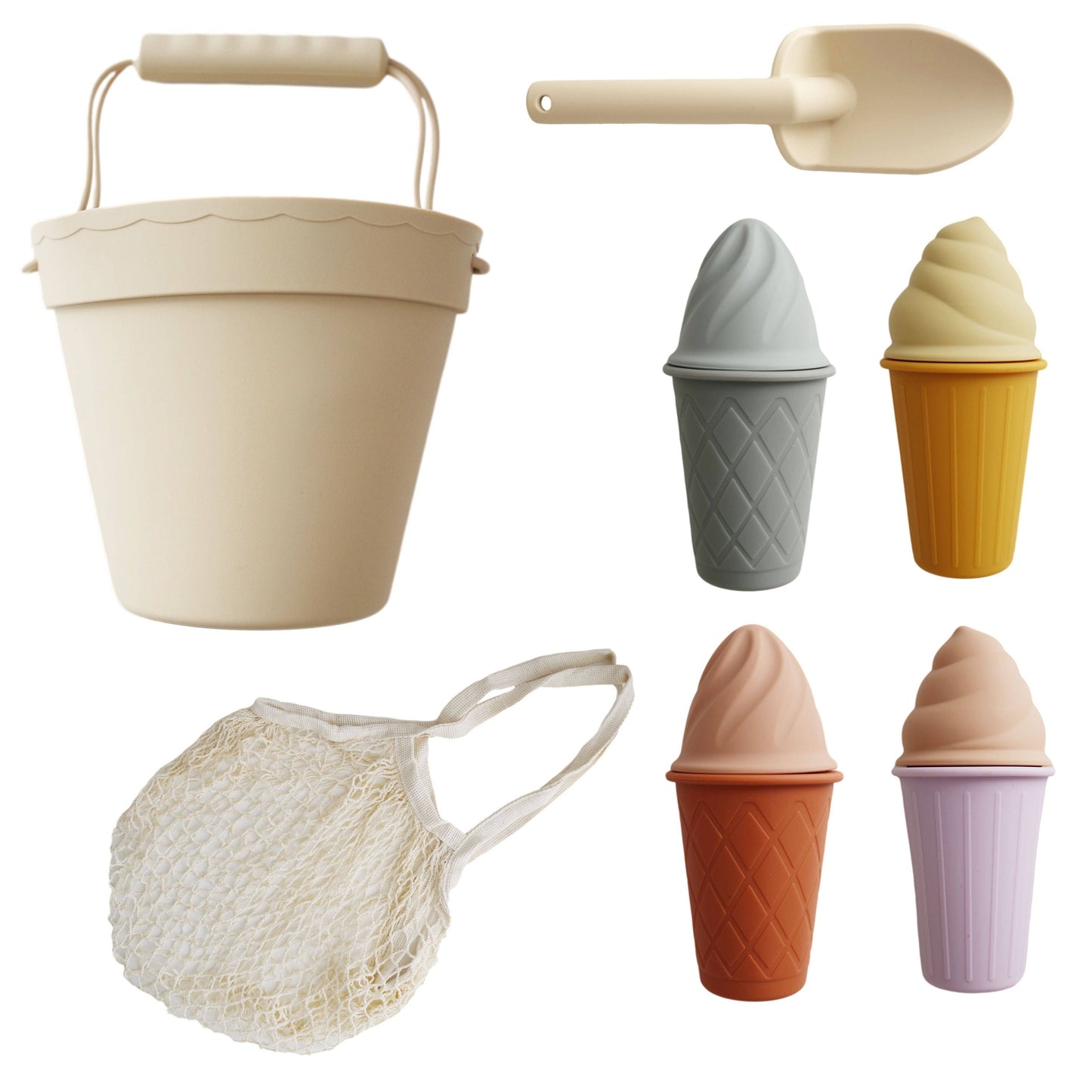Marlowe & Co - Classic Retro Silicone Ice Cream Beach Set