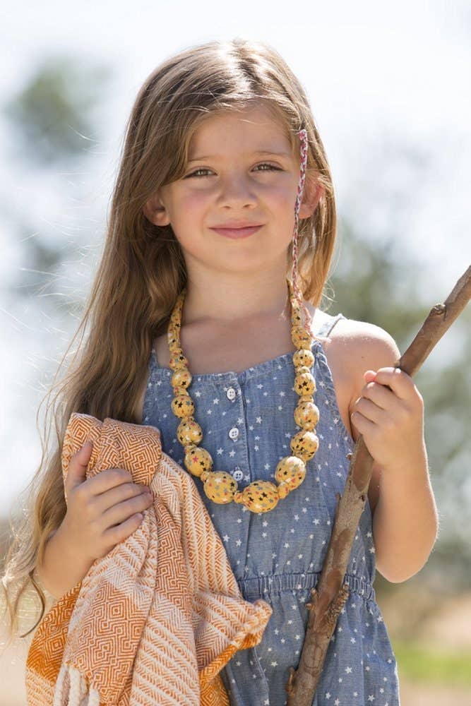 Peppercorn Kids - Beaded Cloth Necklace