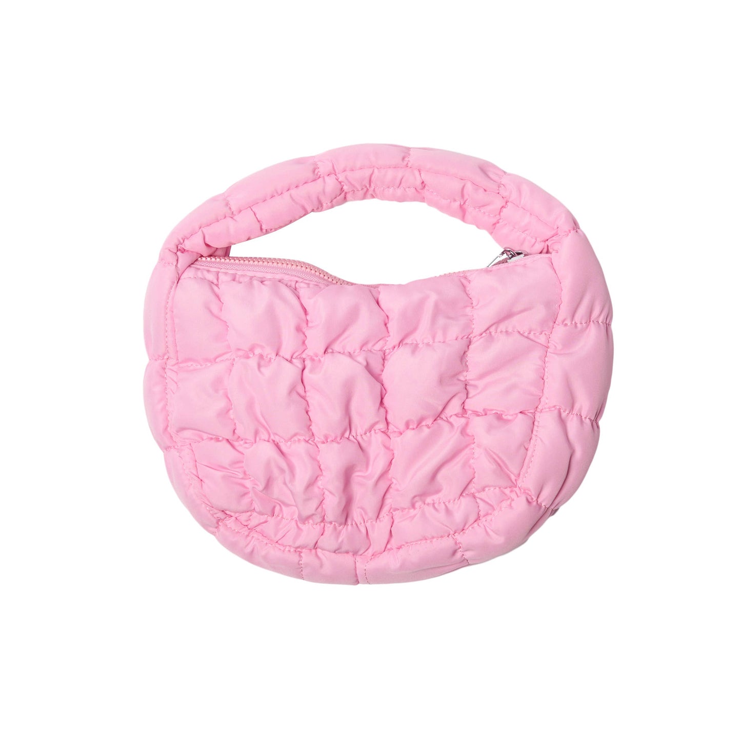 Malibu Sugar - Mini Quilted Nylon Purse - Light Pink
