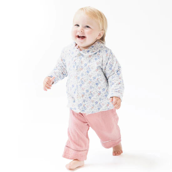 Angel Dear Quilted Jacket with Peter Pan Collar
