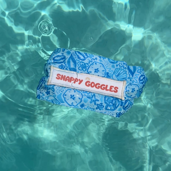 Snappy Goggles – Kids Swim Goggles, Floatable (Ages 3+): Seashell Social