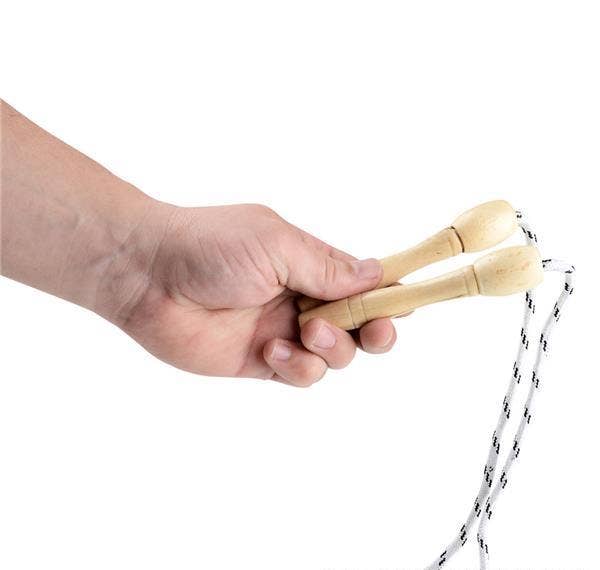 JUMP ROPE WOODEN HANDLE 7 FT
